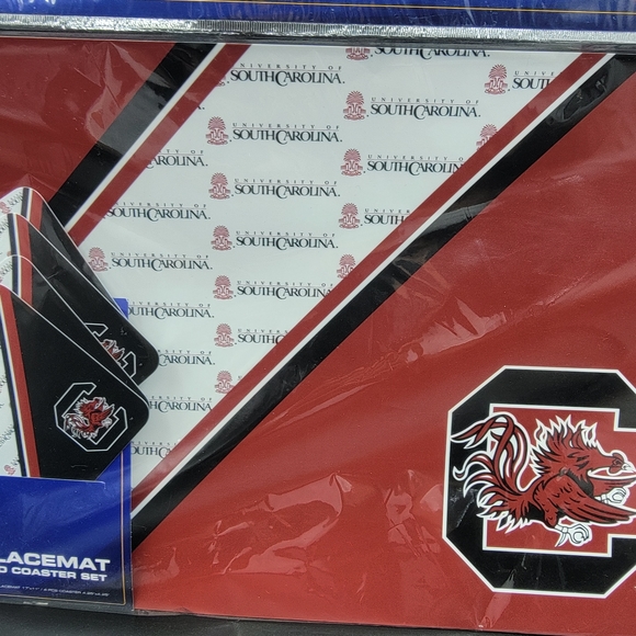 University Of South Carolina Gamecocks Placemats & Coaster Set Official Licensed - Picture 3 of 7